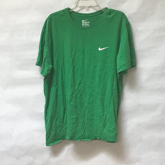 Nike Green Workout Athletic T Shirt Tee - Picture 3 of 6